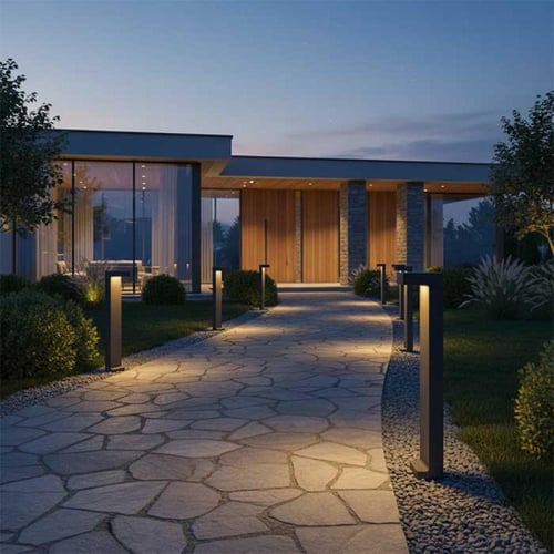 عامود مشايه مودرن رمادي 9084