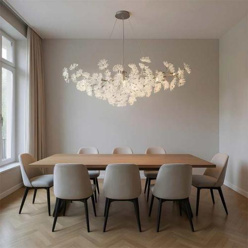 ثريا كينكل مستطيل كروم كريستال شفاف 8156