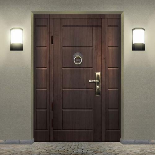 جداري أمامي مودرن حرف E27 أسود C3117