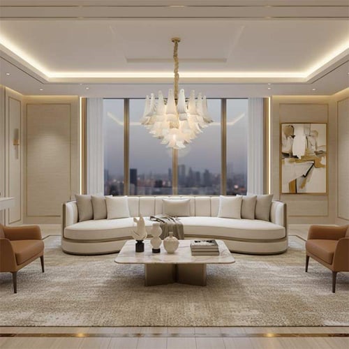 ثريا كلويد سيراميك E14*16 دائري 84 سم 10058-16