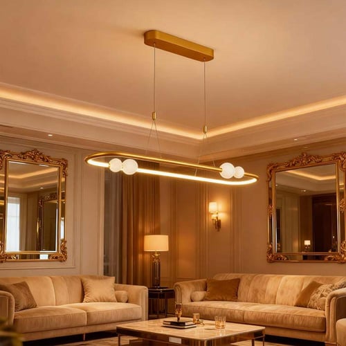 ثريا كيليا مستطيل ذهبي كرات 44 وات MD19001035-1C