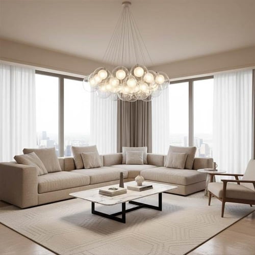 ثريا تروفل فلات سفير شفاف ومثلج P524