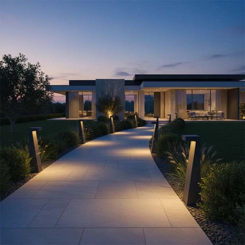 عامود مشايه مودرن L رمادي 9100