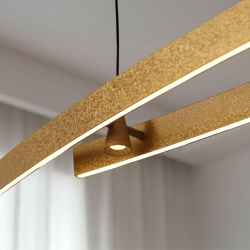 علاقي خطوط ايس كراك ذهبي المونيوم وحديد ليد اديسون...