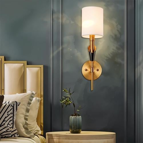 جداري شيد مودرن برونزي ورقة سوداء -6670 - 130*H470