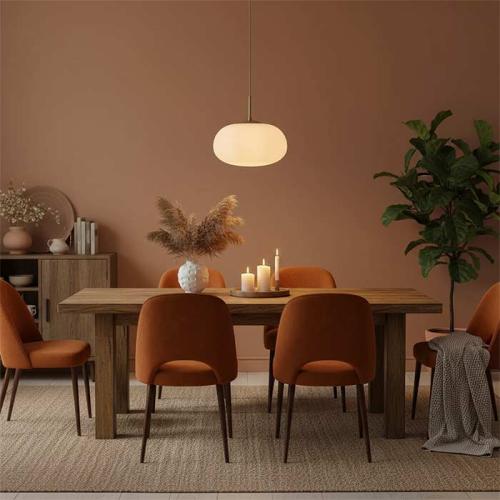 علاقي بيضوي أبيض قزاز مغشى P1117