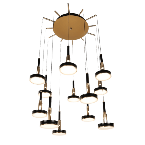 ثريا ليد أسود وذهبي CP00