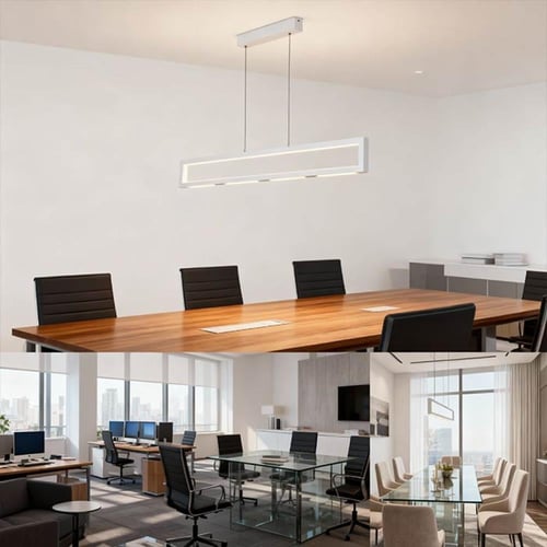 علاقي لينير بار مستطيل أبيض P0147