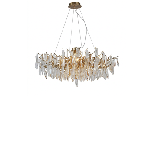 Classic Round Bloom Crystal Chandelier - Model 6001