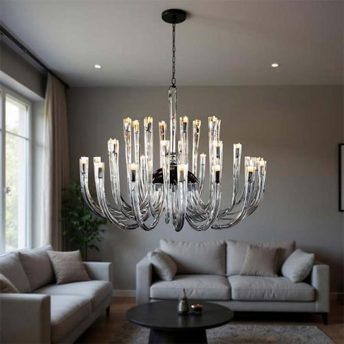 ثريا بيرنا دائري كريستال كروم كلاسيك 640136