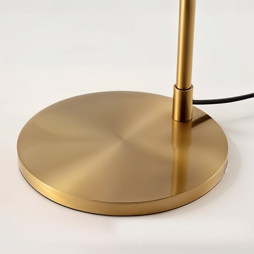 أباجورة قاعدة ذهبية شيد أسود TJ008