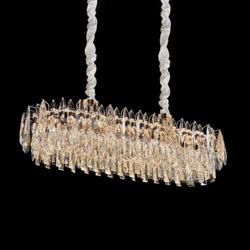 ثريا مونيكا مستطيل كريستال و ذهبي 9752