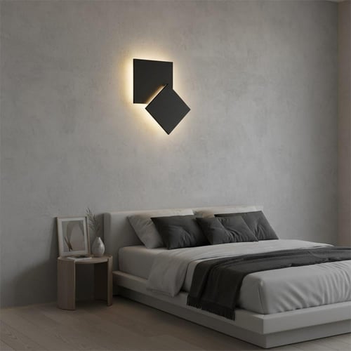 ابليك مودرن 12وات اسود ورملايت كري B2340-