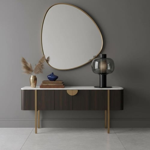 أباجورة إسطوانية أسود وقزاز سموك T-7041