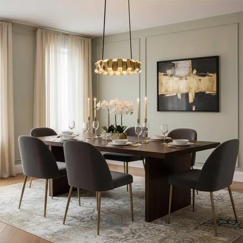 ثريا دائري هيرا ذهبي وأسود P21005