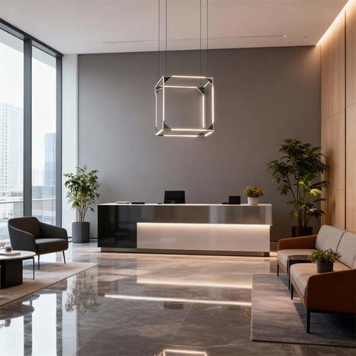 ثريا جونيبر مربع أسود 60 وات P21008