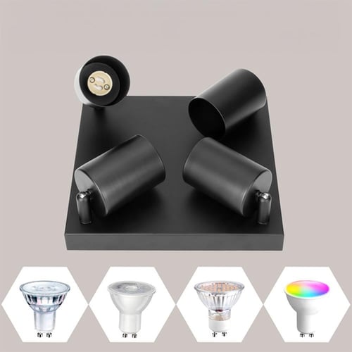 كشاف ظاهر متحرك لمبه gu10 رباعي مربع MFMZ-055210-F...