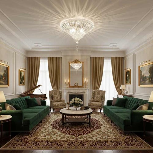 لطش سقفي بكارات كريستال 9032