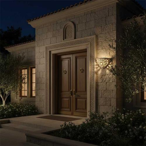 أبليك رخام نصف دائرة