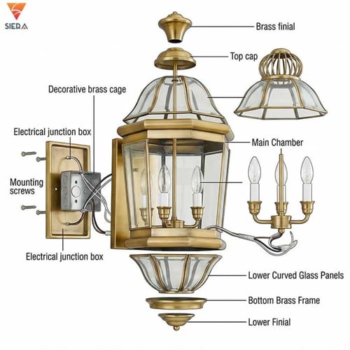 جداري لوتون نحاس قزاز L2903