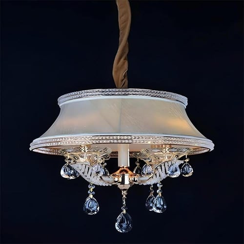 ثريا اباجوره قولد كريستال وخرز معدن ذهبي -6651