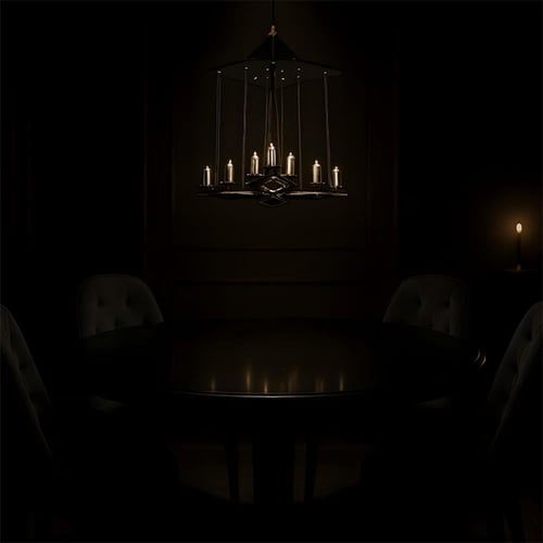 ثريا نجمة الشموع اسود SD350-16