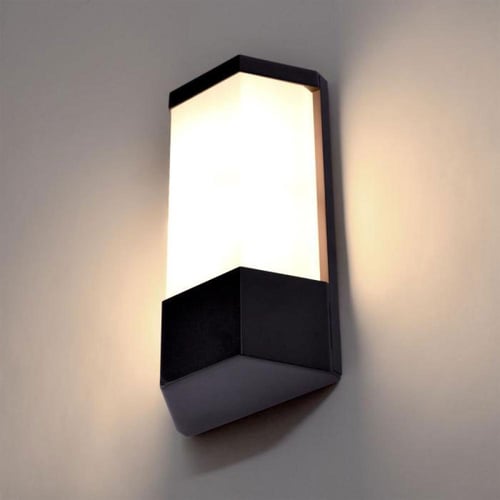 جداري أمامي مودرن حرف E27 أسود C3117