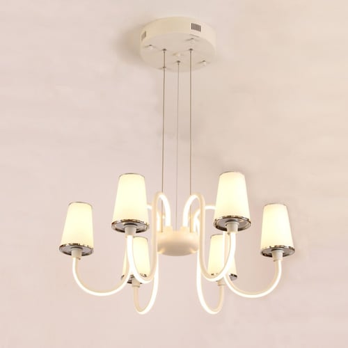 ثريا اباجورة مودرن أبيض ورملايت 815