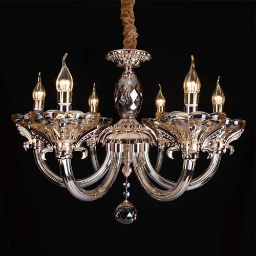 ثريا كريستال النرجس قزاز ذهبي غامق - 6837