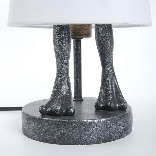 أباجورة ضفدع رمادي متكتف E27