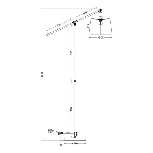 ستاند فندقي كروم شيد دائري بيج LJ006