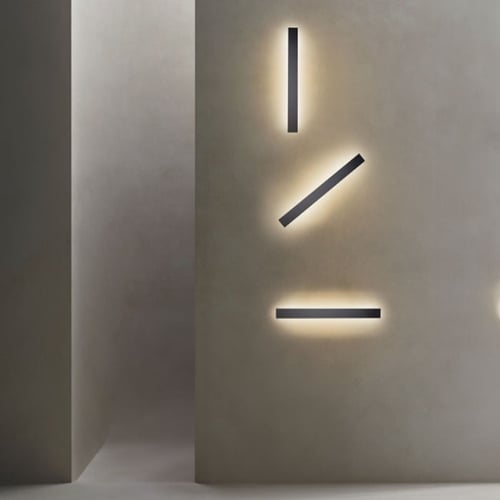 جداري جهتين مودرن رمادي غامق A010500013