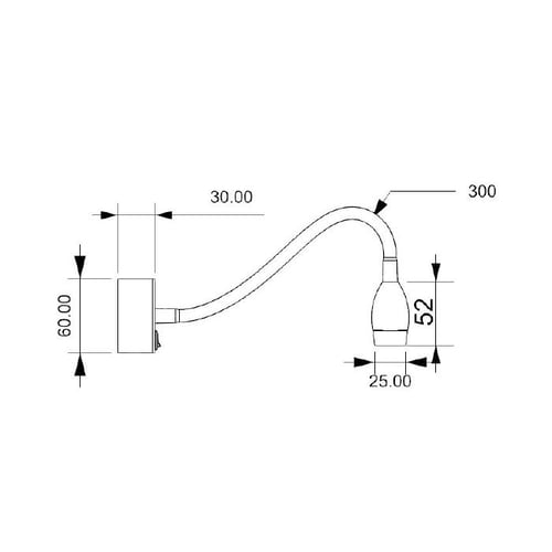 كشاف جداري فنادق بيضاوي 3 وات B8101