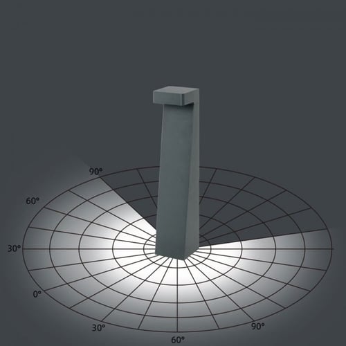 عامود مشايه مودرن L رمادي 9100