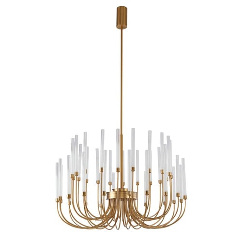 ثريا سكولاري دائري ليد ورملايت ذهبي XQ-008