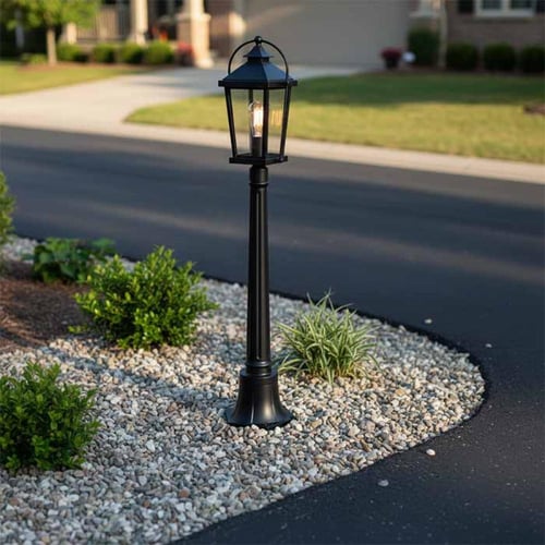 مشاية روزتو أسود وزجاج 1.26 متر 0468-PL