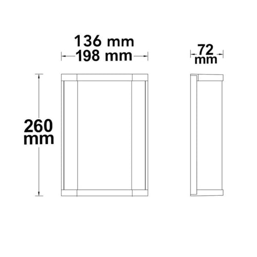 جداري أمامي مودرن E27 أسود C3116