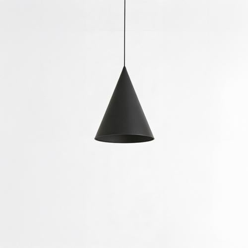 Large Black Cone Aluminum Pendant Light 45x47cm (2...