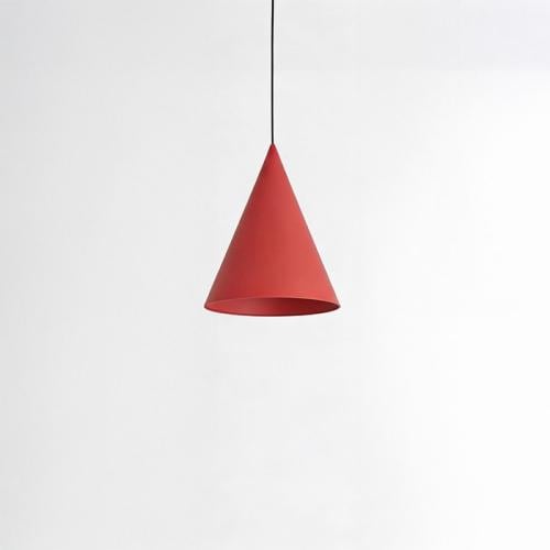 Terra Red Cone Aluminum Pendant Light 30x33cm - Mo...
