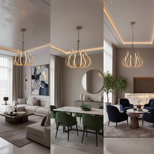 ثريا تورش اسود لؤلؤي وسط 60وات ليد سامسونج 728-60