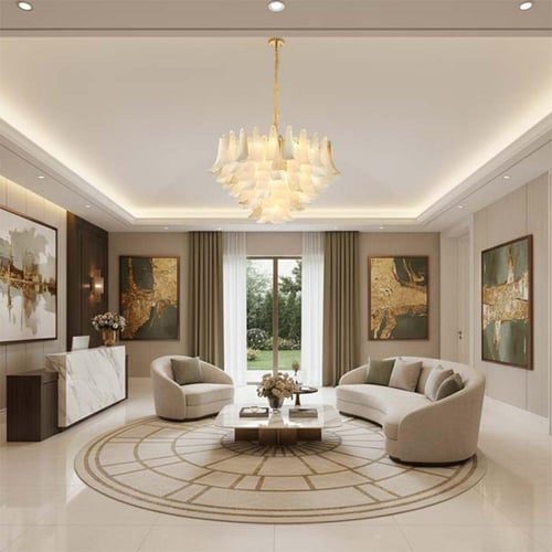 ثريا كلويد سيراميك E14*28 دائري 105 سم 10058-28