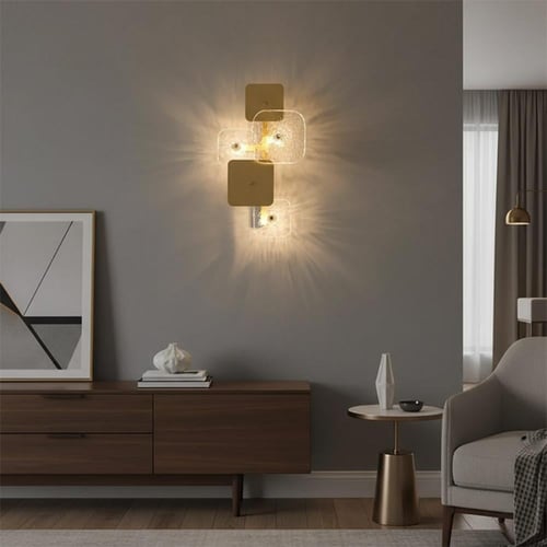 جداري كوبوك ذهبي وقزاز مربعات W6793