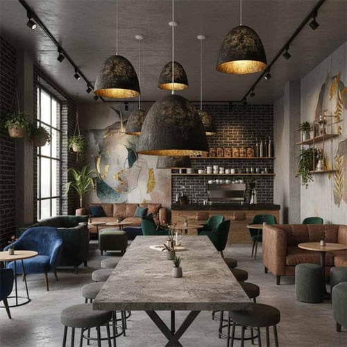 علاقي فن ورقي أسود و أحمر 50 سم KD9265