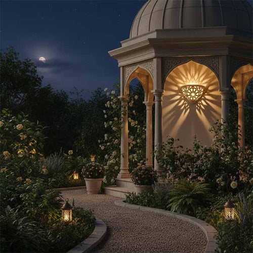 أبليك رخام نصف دائرة