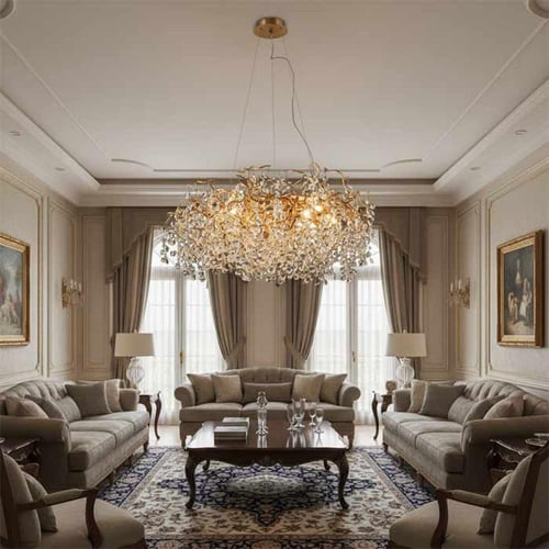 ثريا دائري سيريب مورال كريستال 8808