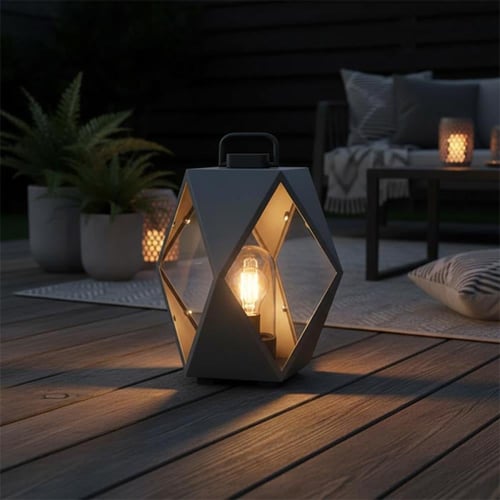 اباجورة خارجي دايموند رمادي T0860A