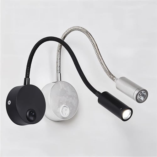 جداري كشاف قراءه المنيوم 30سم مع مفتاح W6688