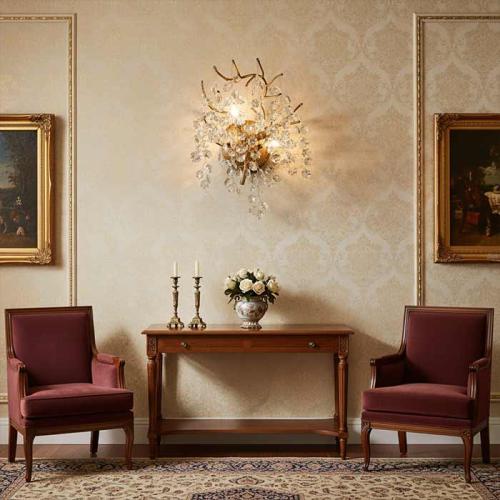 جداري سيريب مورال كريستال ذهبي 8808