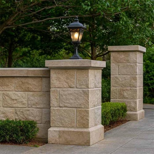 فانوس قاعدة خارجي كلاسيكي أسود بزجاج شفاف0127-PF