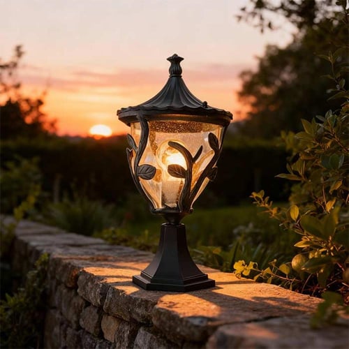 فوق السور ورود أسود وزجاج مفرغ مقاسين مختلفين 0089...